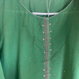 GENERATION Y Green Tunic with Pink Accents